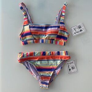 NWT California Sunshine 2 Piece Swimsuit Size Large